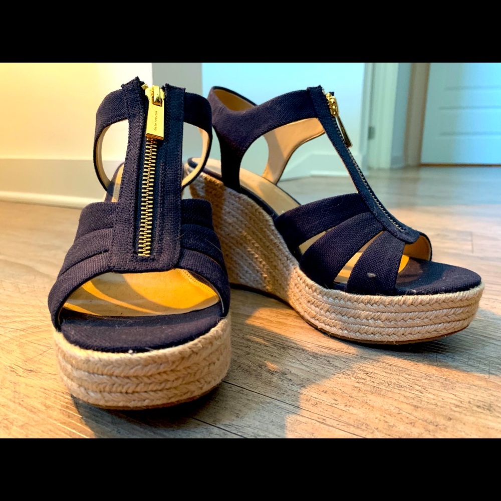 Navy Michael Kors Wedges.